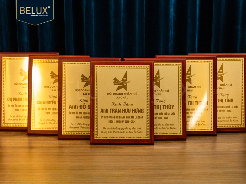 Lô Bảng Vinh Danh bằng đồng 30x23cm thiết kế theo yêu cầu